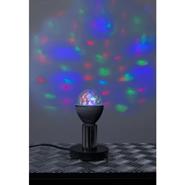 Żarówka LED PARTY DISCO RGB E27 3W dyskotekowa czarna — zdjęcie 7