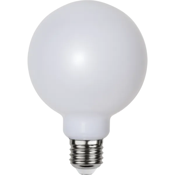 Żarówka LED PC E27 G95 1,2W 2700k mleczna plastikowa — zdjęcie 2