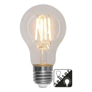 Żarówka LED SENSOR E27 A60 4,2W 2100K filament czujnik zmierzchu Ra90