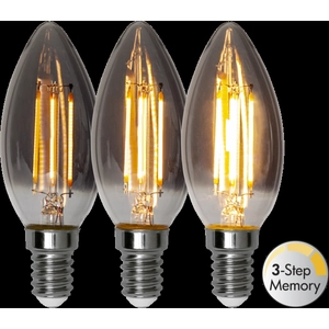 Żarówka LED SMOKE E14 C35 2,9W 2200k dymiona 3-stopnie mocy
