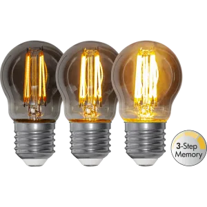 Żarówka LED SMOKE E27 G45 2,9W 2200k dymiona 3-stopnie mocy