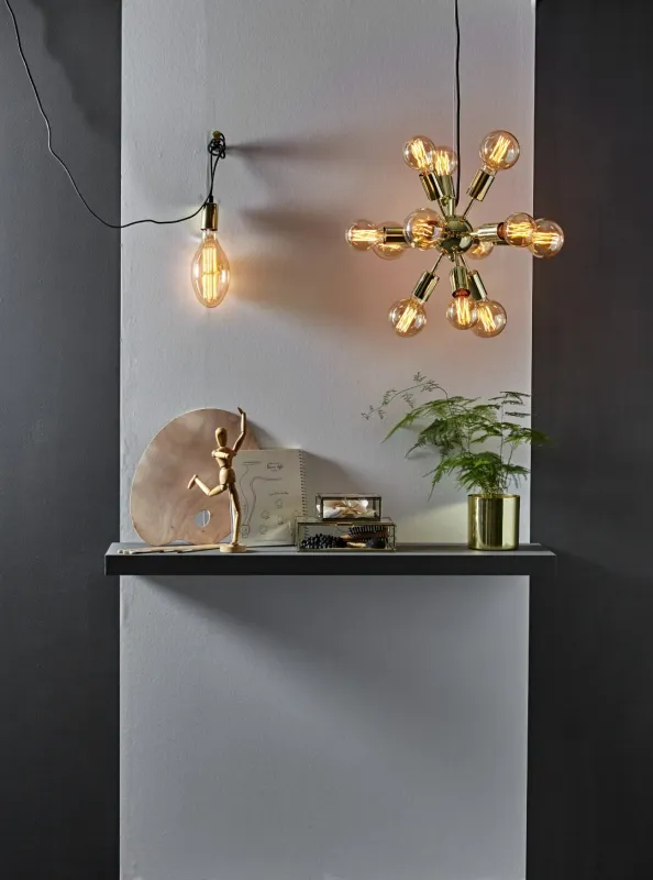 Żarówka LED VINTAGE GOLD E27 G125 3,7W 1800K ściemnialna Ra90 — zdjęcie 7