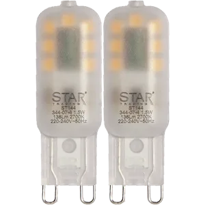 Zestaw 2x żarówka LED G9 1,5W 2700k HALO-LED Biała ciepła