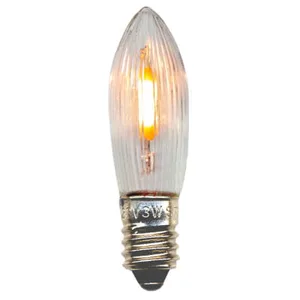 Zestaw 3x żarówka LED do świecznika adwentowego E10 0,1-0,5W 14-55V AC 2100K Biała Ciepła