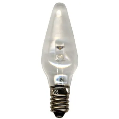 Zestaw 3x żarówka LED do świecznika adwentowego E10 0,2W 10-55V AC 2100K Biała ciepła — zdjęcie 4