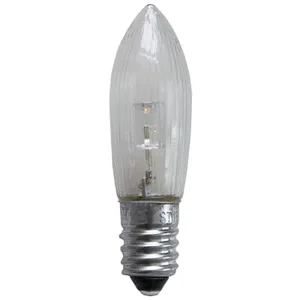Zestaw 3x żarówka LED do świecznika adwentowego E10 0,2W 10-55V AC 2100K Biała ciepła