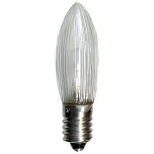 Zestaw 7x żarówka LED do świecznika adwentowego E10 0,2W 10-55V AC 2100K Biała ciepła