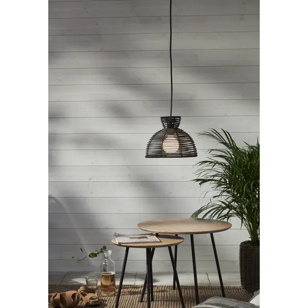 Klosz ogrodowy rattanowy lampa 26 cm RUNDE — zdjęcie 6