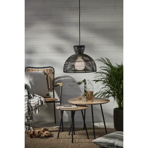 Klosz ogrodowy rattanowy lampa 37,5 cm RUNDE — zdjęcie 6