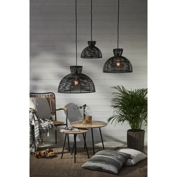 Klosz ogrodowy rattanowy lampa 37,5 cm RUNDE — zdjęcie 9