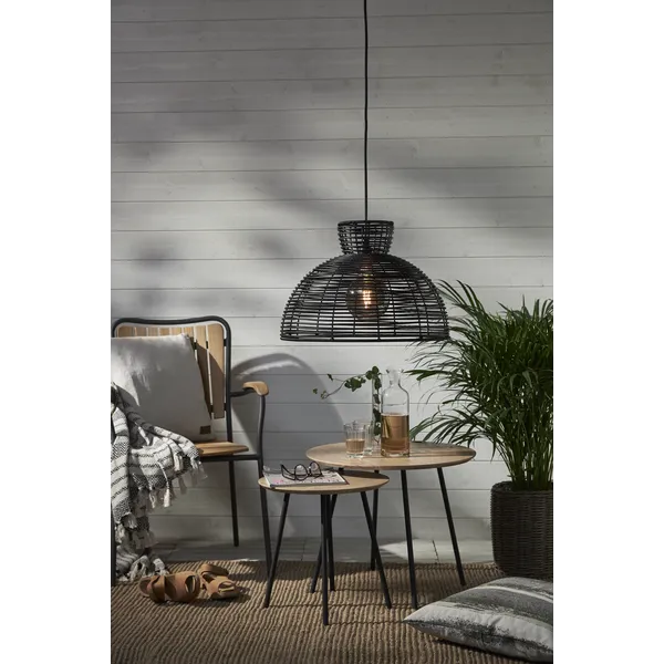 Klosz ogrodowy rattanowy lampa 47 cm RUNDE — zdjęcie 12