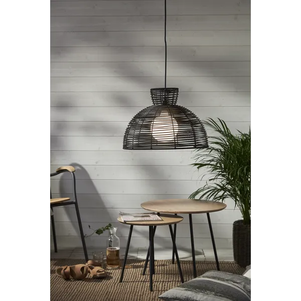 Klosz ogrodowy rattanowy lampa 47 cm RUNDE — zdjęcie 10