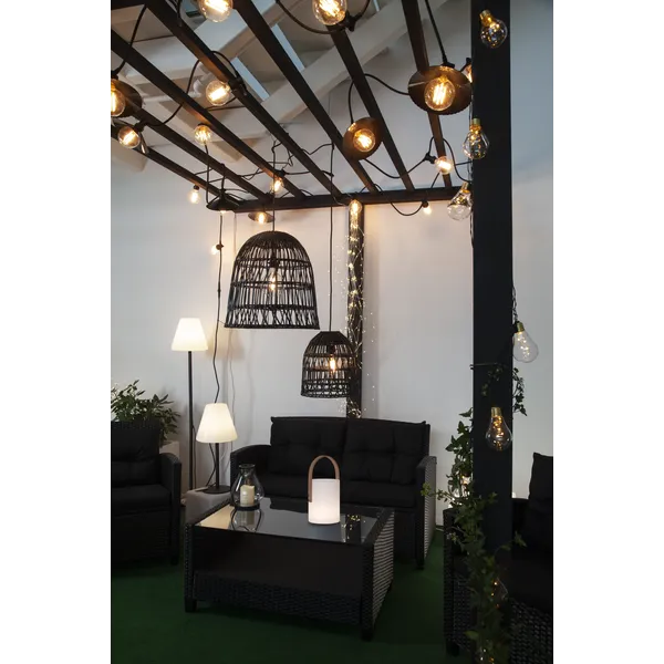 Klosz rattanowy lampa ogrodowa 50 cm wysokości KNUTE IP44 — zdjęcie 6