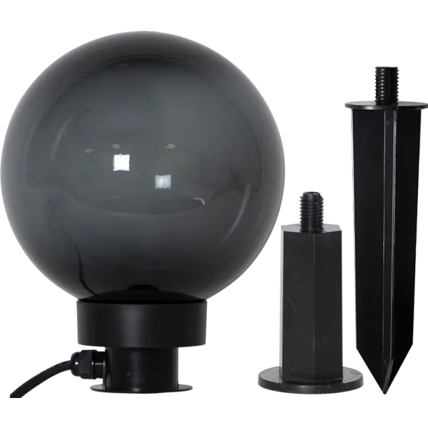 Lampa ogrodowa stojąca i wbijana ORBY dymiony klosz E27 IP44 — zdjęcie 23