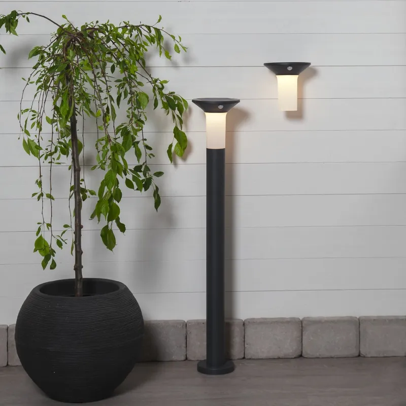 Lampa solarna ogrodowa LED stojąca VALTA czujnik ruchu 15-400 lm — zdjęcie 3