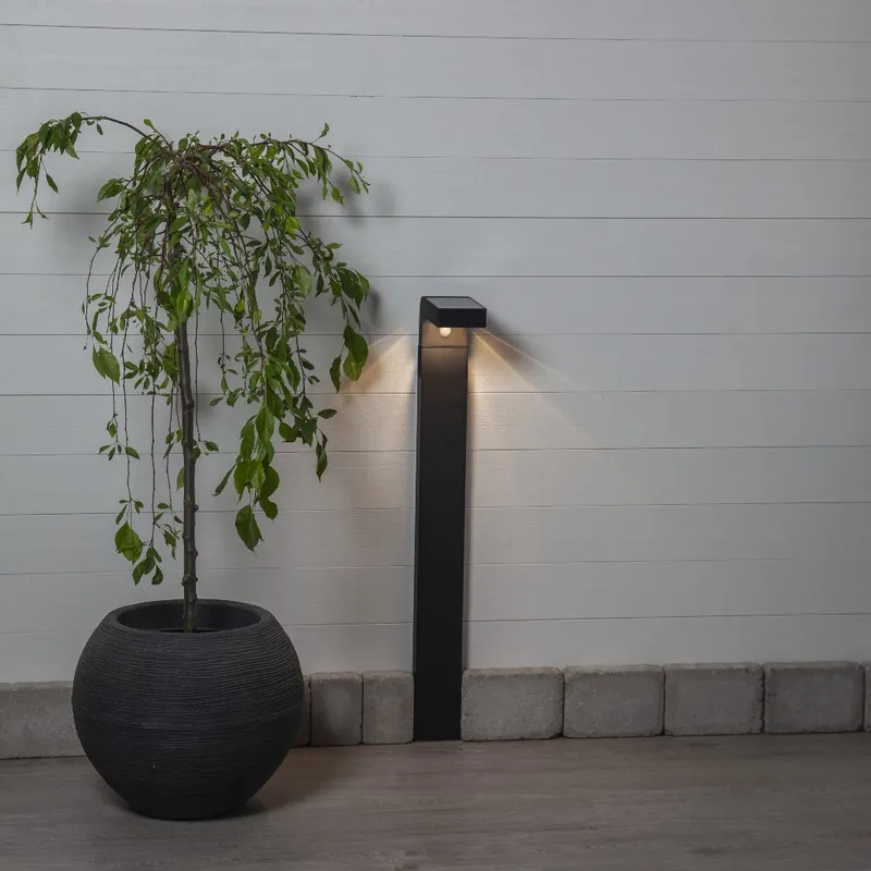 Lampa solarna ogrodowa LED wbijana VICI czujnik ruchu 30-300 lm — zdjęcie 6