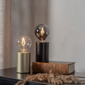 Lampa stołowa metalowa E14 TINY czarny