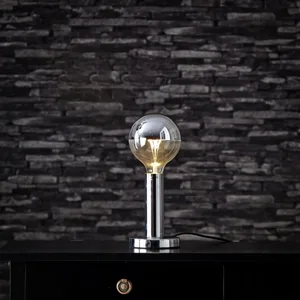Lampa stołowa metalowa E27 GLANS 2 chrom
