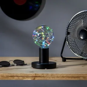Lampa stołowa metalowa E27 GLANS czarny