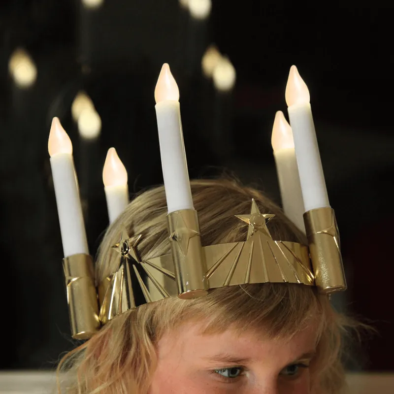 Korona Led SANTA LUCIA na baterie — zdjęcie 9