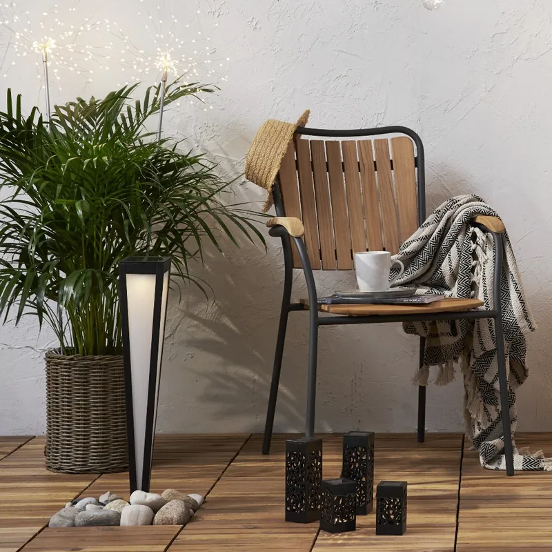 Lampa solarna ogrodowa LED wbijana PYRAMIS — zdjęcie 4