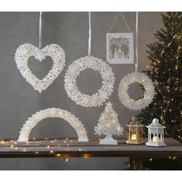 Lampion drewniany Led LACE na baterie — zdjęcie 13