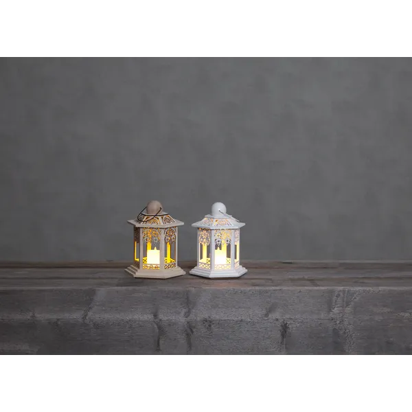 Lampion drewniany Led LACE na baterie — zdjęcie 9