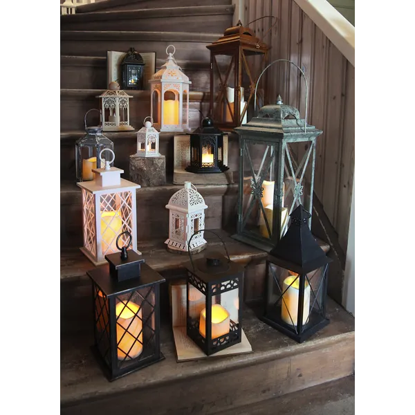 Lampion drewniany Led LACE na baterie — zdjęcie 10