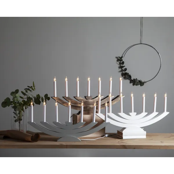 Świecznik adwentowy drewniany brązowy NAVIDA — zdjęcie 12