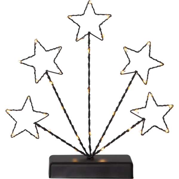 Świecznik czarny Led STARRY na baterie — zdjęcie 2
