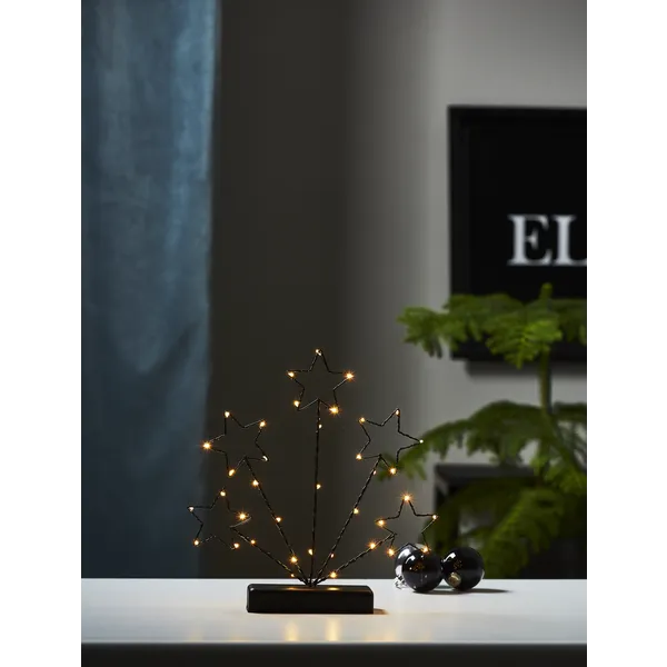 Świecznik czarny Led STARRY na baterie — zdjęcie 4