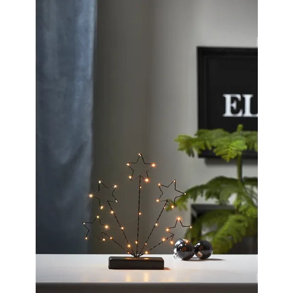 Świecznik czarny Led STARRY na baterie — zdjęcie 5
