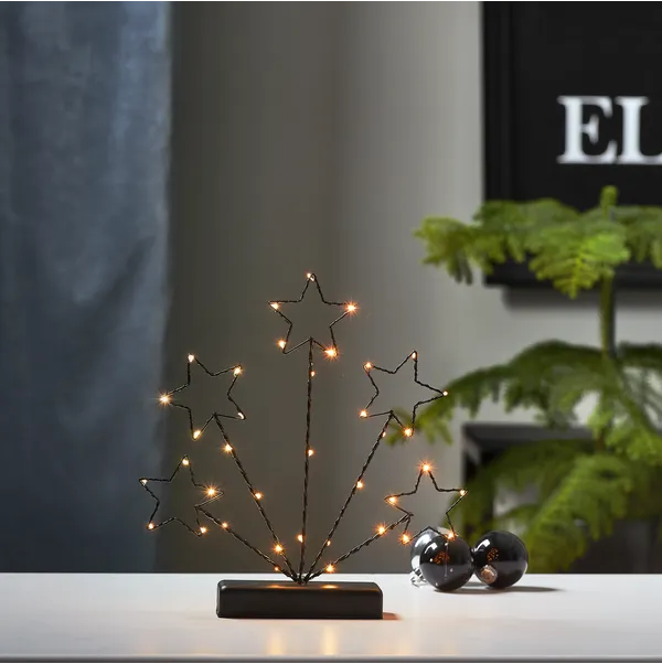 Świecznik czarny Led STARRY na baterie — zdjęcie 6