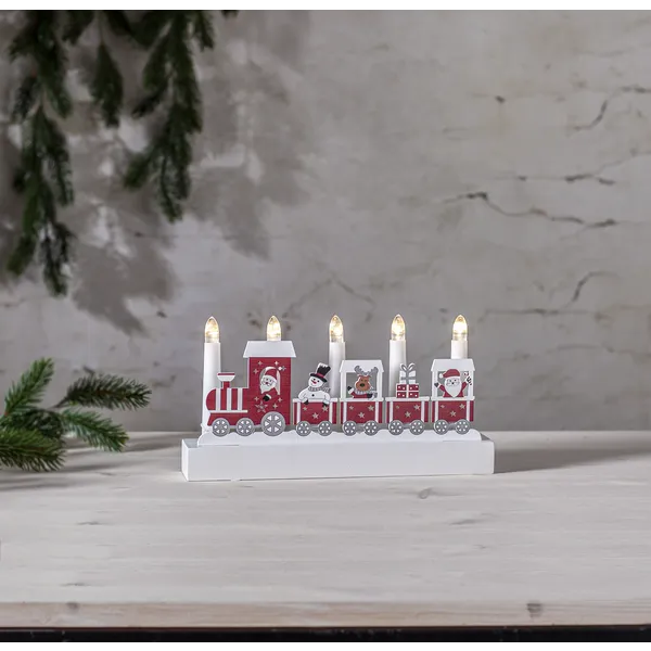 Świecznik drewniany Led JOLLY na baterie — zdjęcie 4