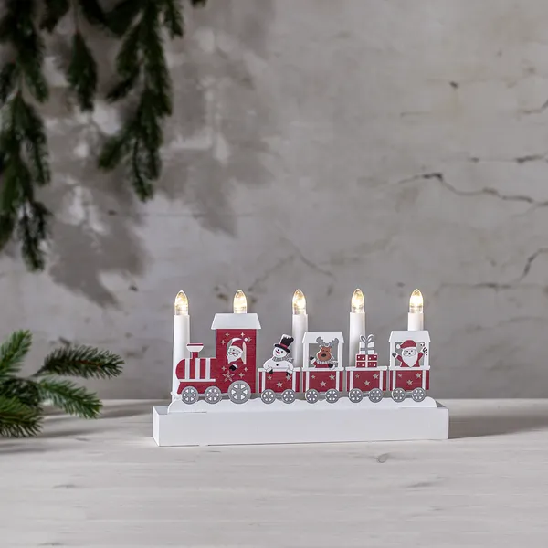 Świecznik drewniany Led JOLLY na baterie — zdjęcie 6