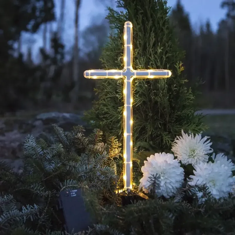 Iluminacja LED Krzyż na baterie IP44 — zdjęcie 4