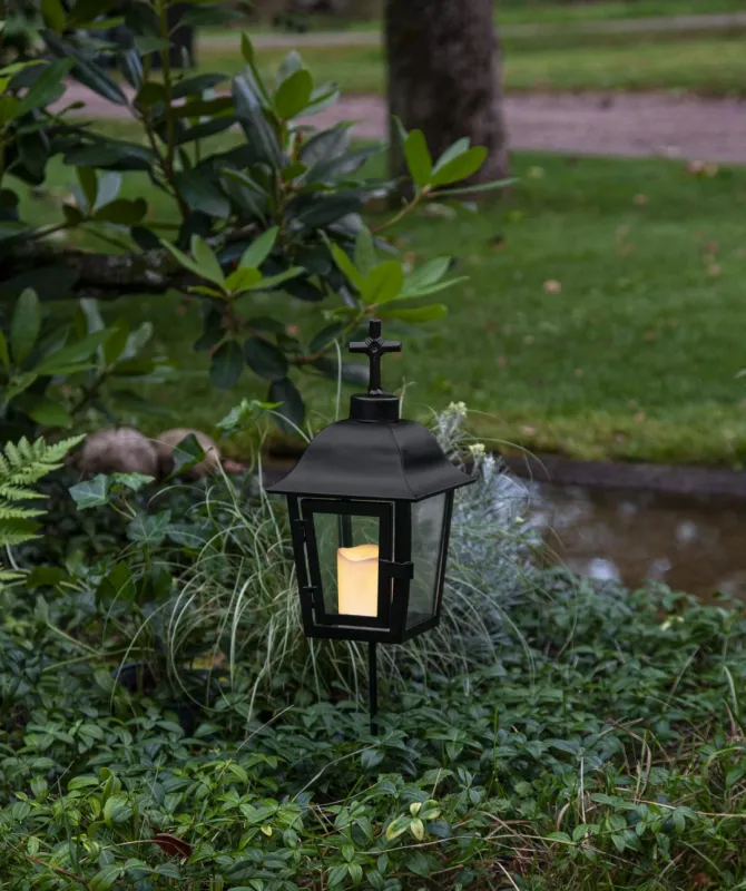 Lampion ze sztycą SERENE czarny IP44 — zdjęcie 8