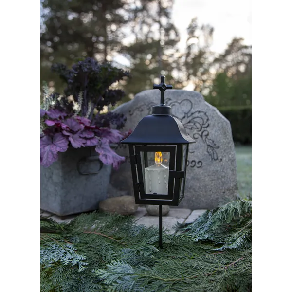 Lampion ze sztycą SERENE czarny IP44 — zdjęcie 9