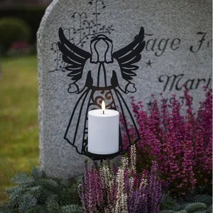 Świeca LED Anioł FLAMME DECO Biała na baterie
