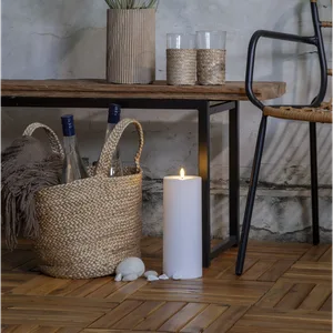 Świeca LED FLAMME RAK biała 27,5cm z czujnikiem zmierzchu IP44