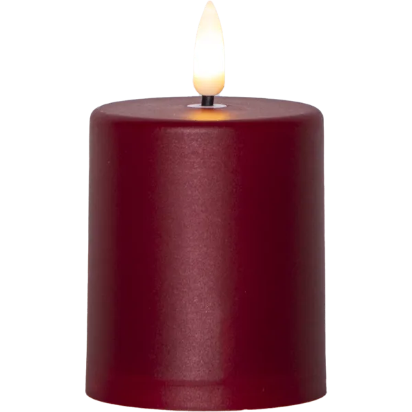 Świeca LED PAULA Czerwona 10 cm czujnik zmierzchu 1200h IP44 — zdjęcie 2