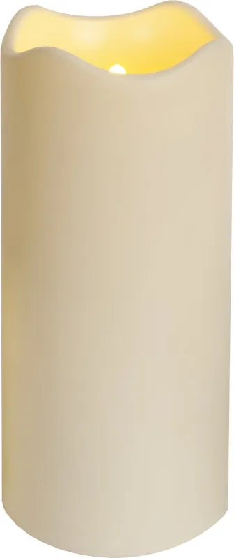 Świeca LED plastikowa PAUL Beżowa 23cm zewnętrzna 1000h IP44 — zdjęcie 2