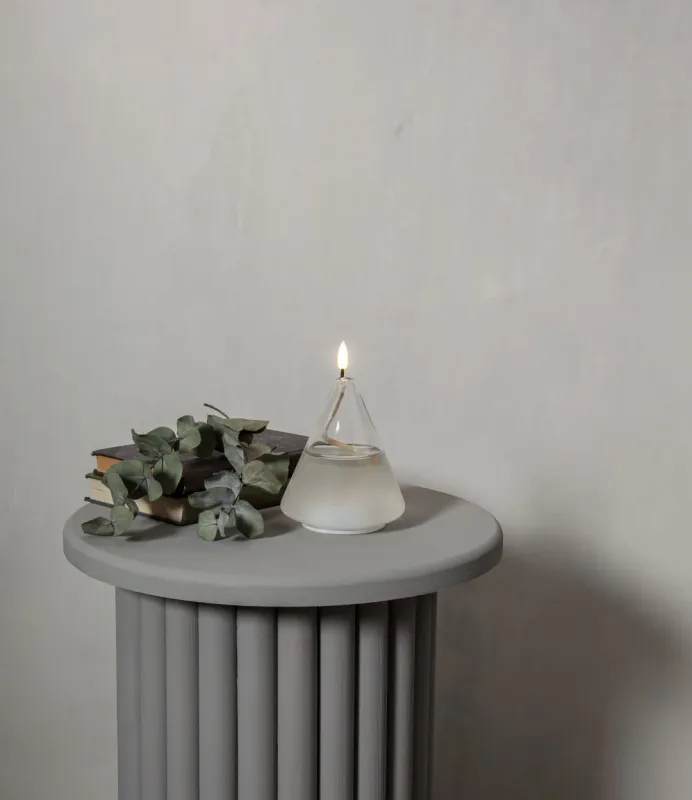 Świeca LED szklana woskowa FLAMME FLOAT 15,5cm na baterie — zdjęcie 7