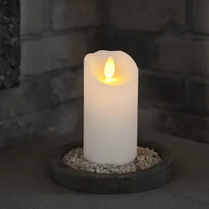 Świeca LED woskowa GLOW Biała 10cm na baterie