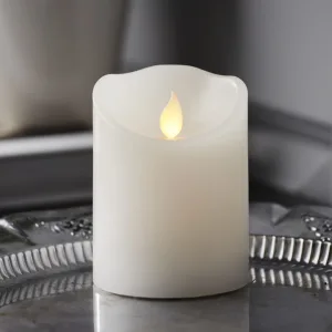 Świeca LED woskowa M-TWINKLE Biała 10cm ruchomy płomyk