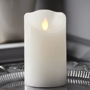 Świeca LED woskowa M-TWINKLE Biała 12,5cm ruchomy płomyk