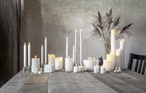Świeca LED woskowa M-TWINKLE Biała 20cm ruchomy płomyk — zdjęcie 13