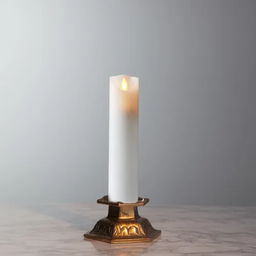 Świeca LED woskowa M-TWINKLE Biała 20cm ruchomy płomyk — zdjęcie 10
