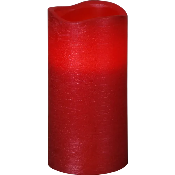 Świeca LED woskowa PRESSE Czerwona 15cm na baterie — zdjęcie 2