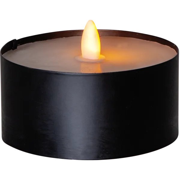 Świeca LED woskowa TORCH Czarna 7cm IP44 na baterie — zdjęcie 2